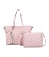 T11794 - Bolso con patrón y neceser dispone de monedero exterior