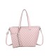 T11794 - Bolso con patrón y neceser dispone de monedero exterior
