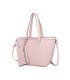 T11794 - Bolso con patrón y neceser dispone de monedero exterior