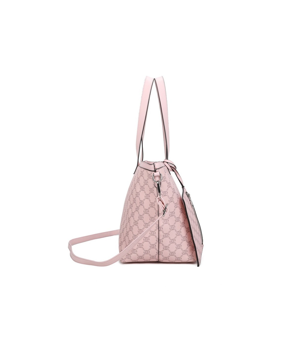 T11794 - Bolso con patrón y neceser dispone de monedero exterior
