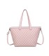 T11794 - Bolso con patrón y neceser dispone de monedero exterior