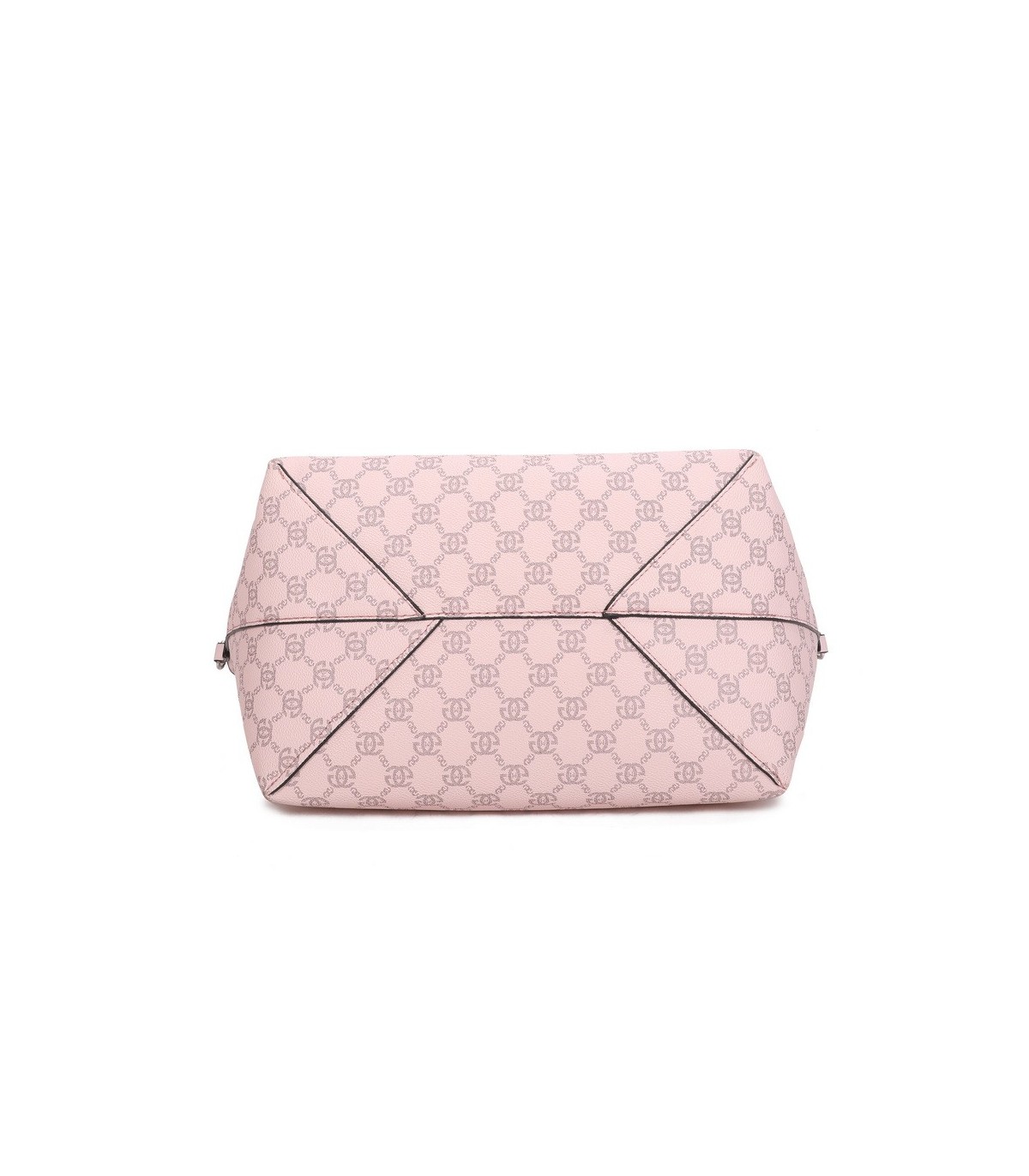 T11794 - Bolso con patrón y neceser dispone de monedero exterior