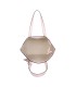 T11794 - Bolso con patrón y neceser dispone de monedero exterior