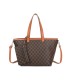 T11794 - Bolso con patrón y neceser dispone de monedero exterior
