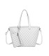 T11794 - Bolso con patrón y neceser dispone de monedero exterior