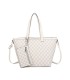 T11794 - Bolso con patrón y neceser dispone de monedero exterior