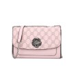 T11778 - Bolso bandolera rectangular pequeño con patrón y cierre de pestillo