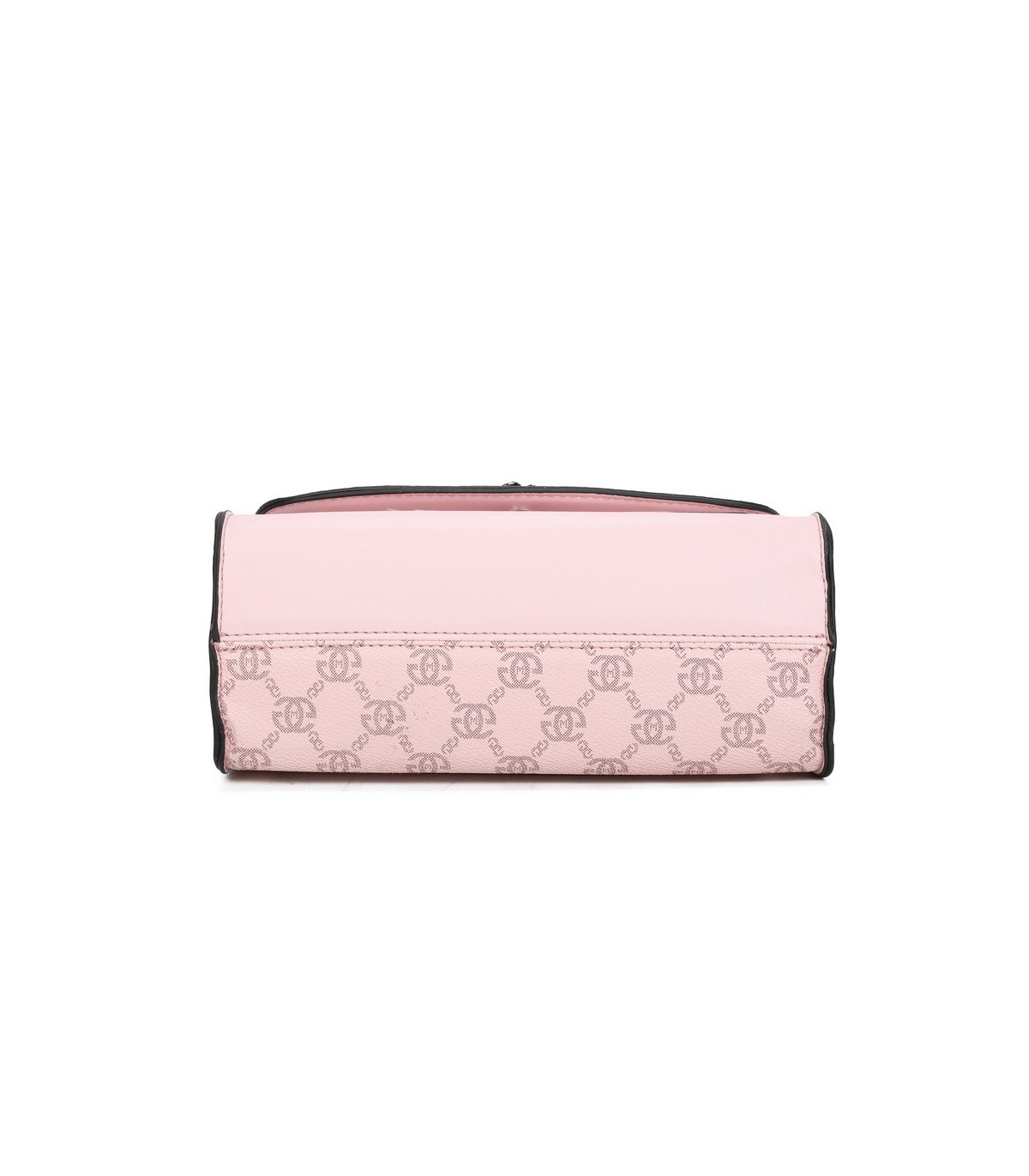T11778 - Bolso bandolera rectangular pequeño con patrón y cierre de pestillo