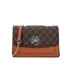 T11778 - Bolso bandolera rectangular pequeño con patrón y cierre de pestillo