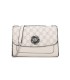 T11778 - Bolso bandolera rectangular pequeño con patrón y cierre de pestillo