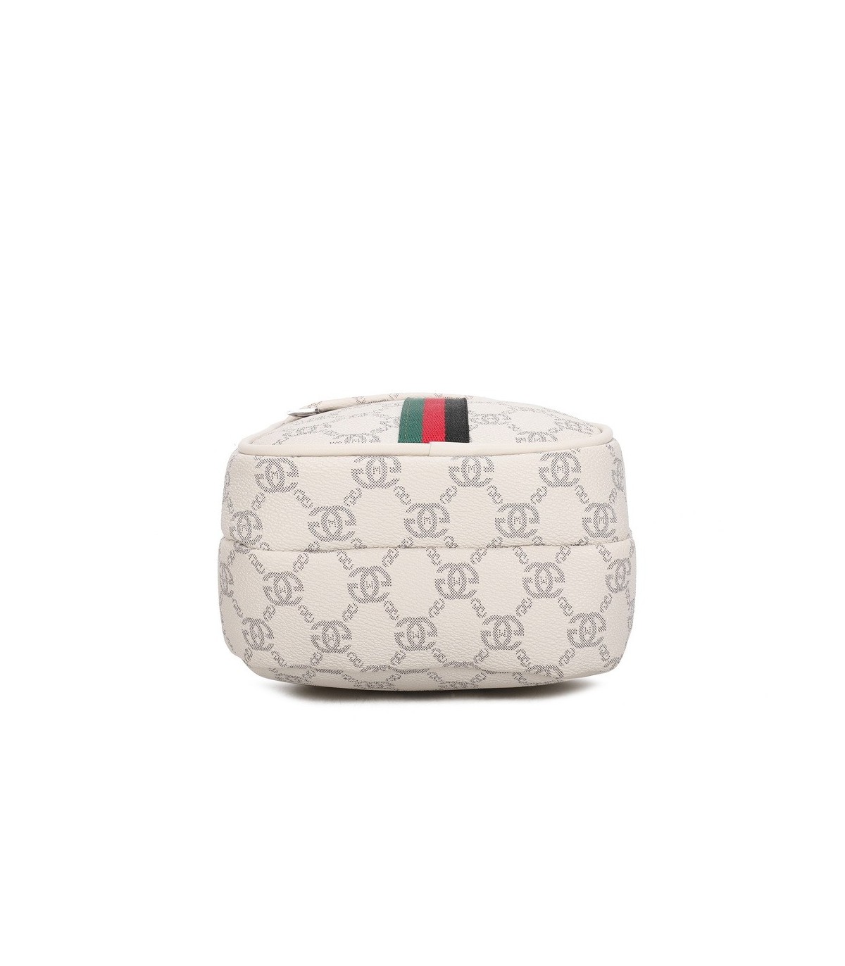 T11773 - Mochila bandolera con patrón y doble compartimento