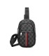 T11773 - Mochila bandolera con patrón y doble compartimento