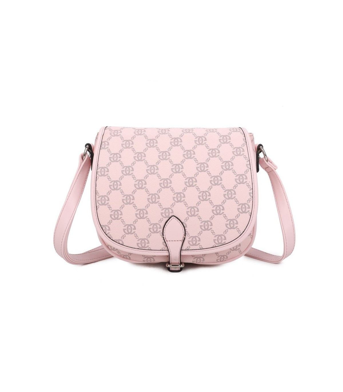 T11779 - Bolso con cierre de botón y varios compartimentos