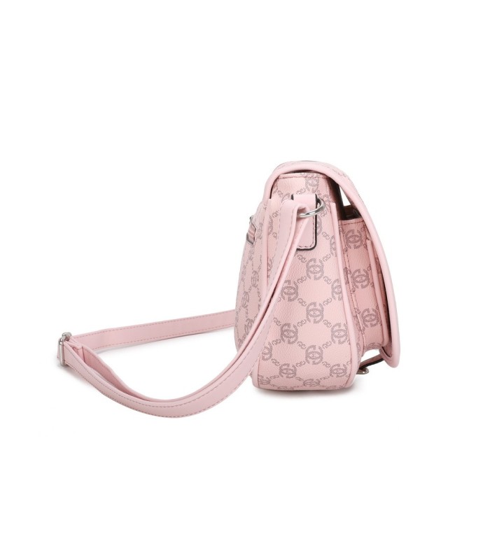 T11779 - Bolso con cierre de botón y varios compartimentos