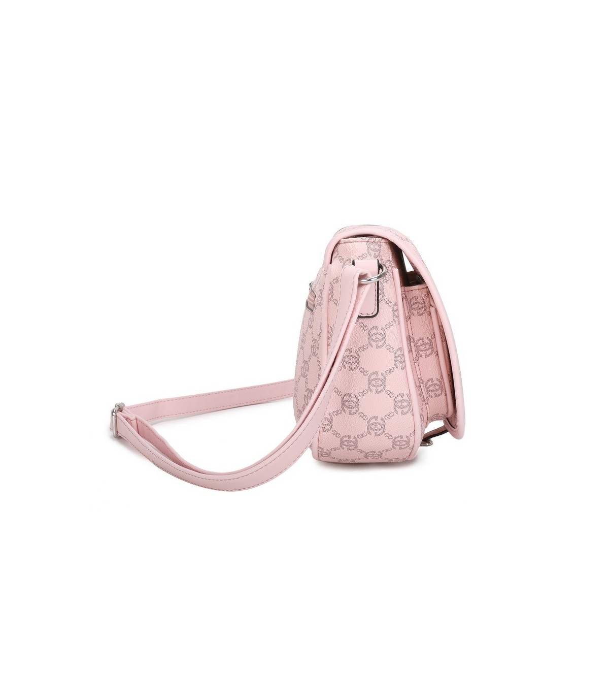 T11779 - Bolso con cierre de botón y varios compartimentos