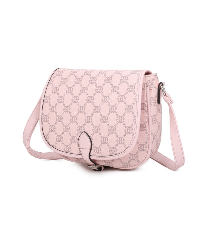 T11779 - Bolso con cierre de botón y varios compartimentos