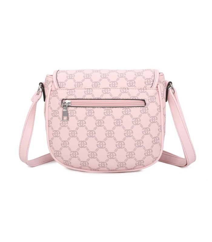 T11779 - Bolso con cierre de botón y varios compartimentos