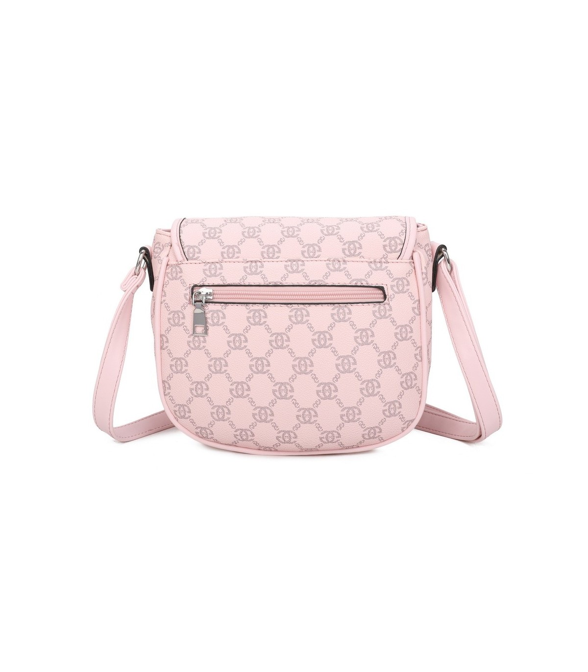 T11779 - Bolso con cierre de botón y varios compartimentos