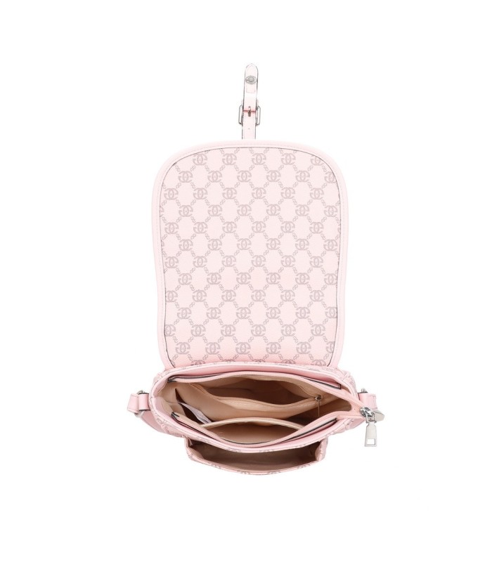 T11779 - Bolso con cierre de botón y varios compartimentos