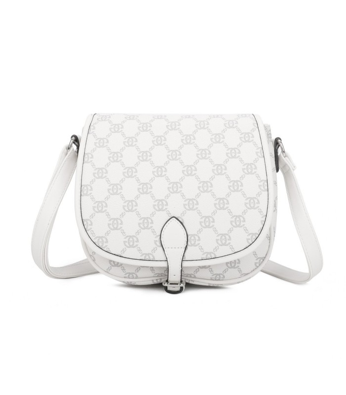 T11779 - Bolso con cierre de botón y varios compartimentos