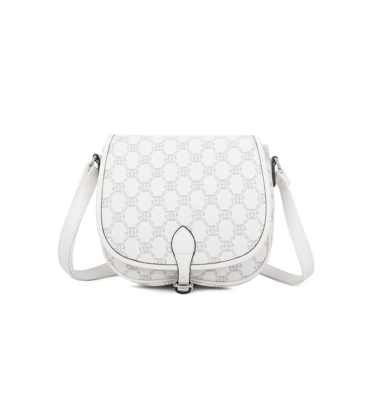 T11779 - Bolso con cierre de botón y varios compartimentos