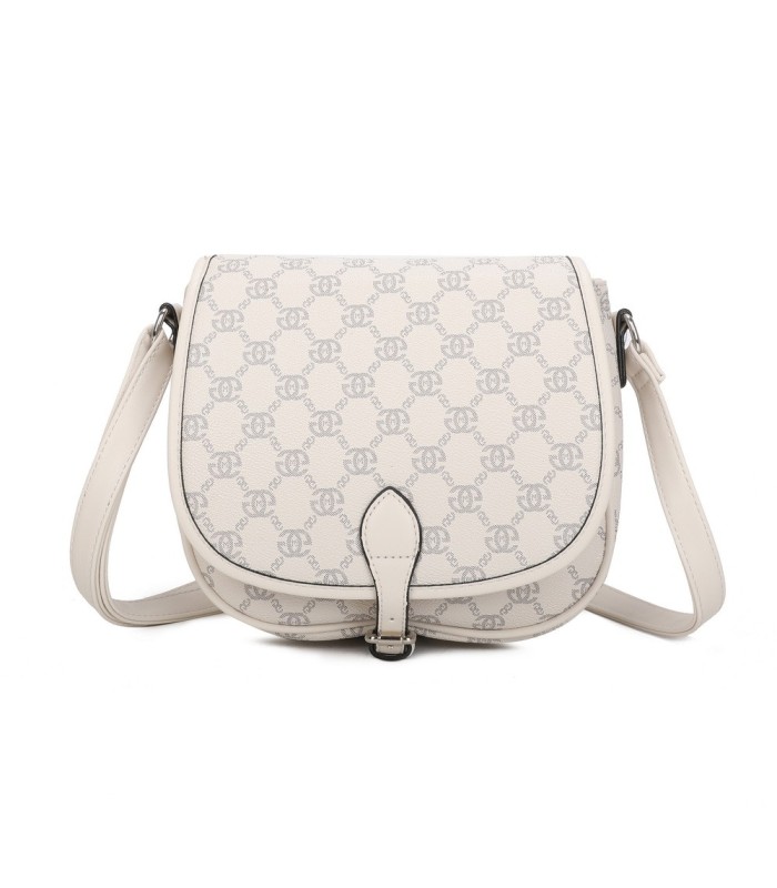 T11779 - Bolso con cierre de botón y varios compartimentos