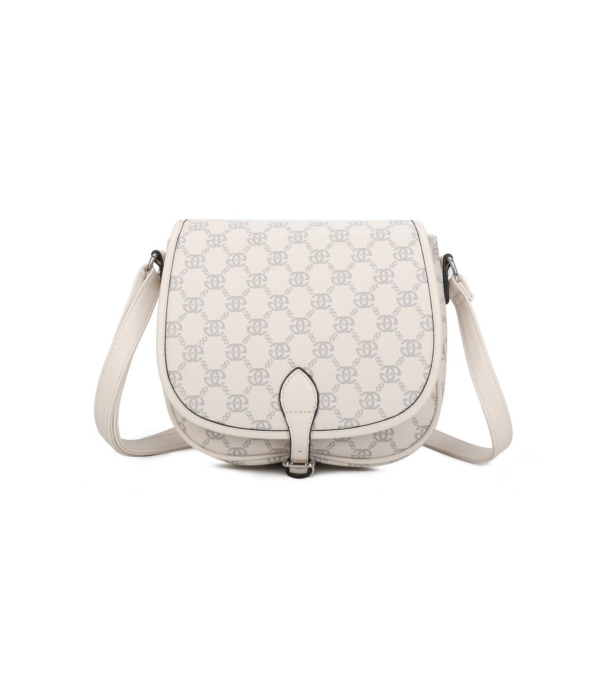T11779 - Bolso con cierre de botón y varios compartimentos