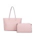 T11781 - Bolso grande para hombro gran espacio con neceser a juego