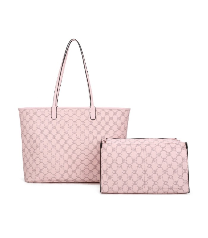 T11781 - Bolso grande para hombro gran espacio con neceser a juego