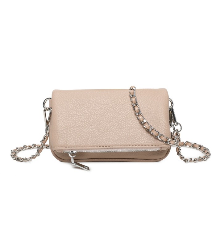 T11813 - Bolso de mano con bandolera y bolsillo frontal