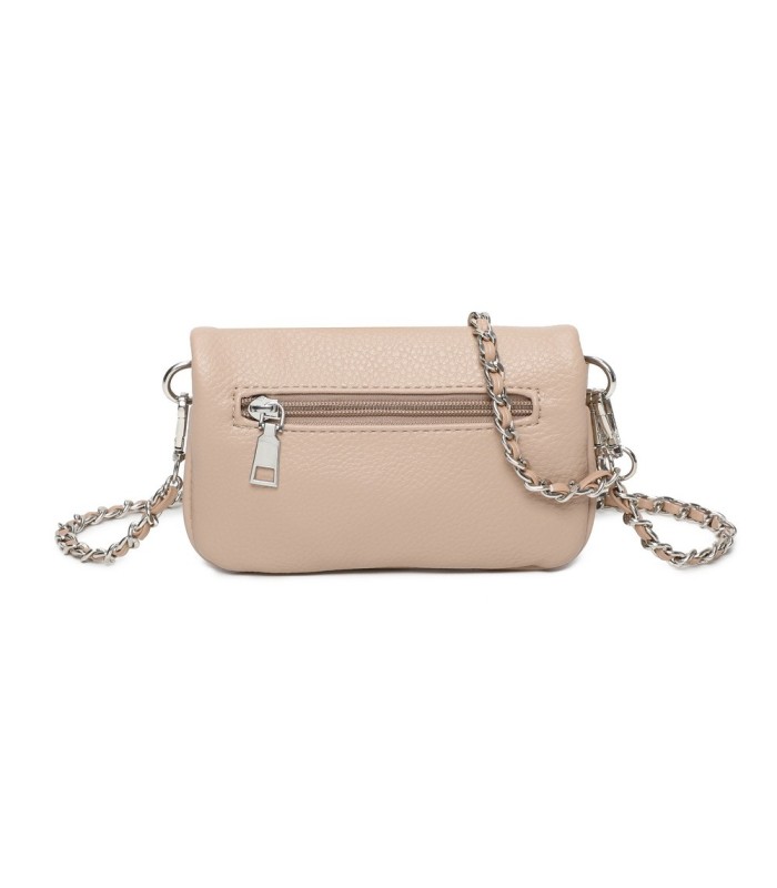 T11813 - Bolso de mano con bandolera y bolsillo frontal
