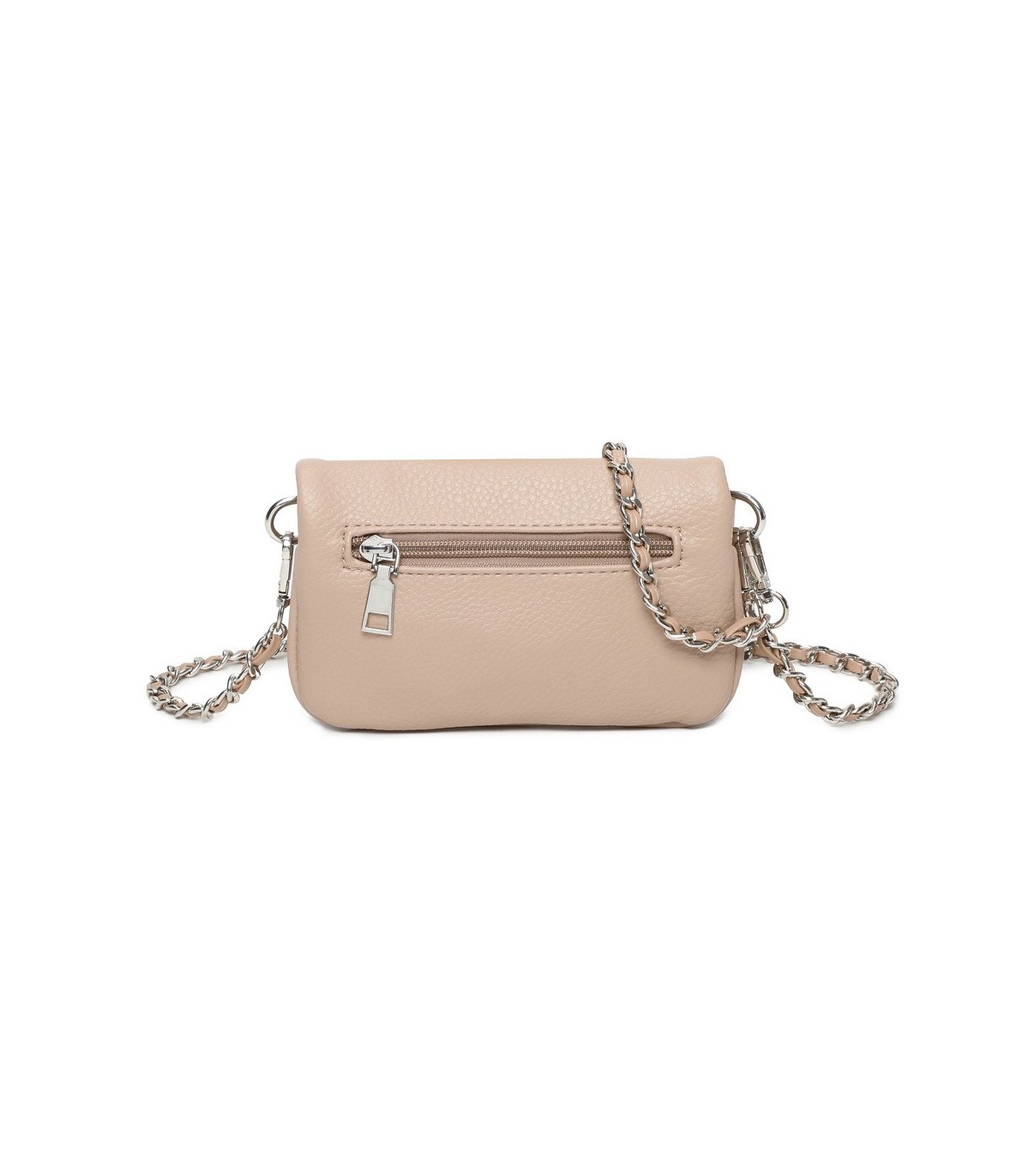 T11813 - Bolso de mano con bandolera y bolsillo frontal