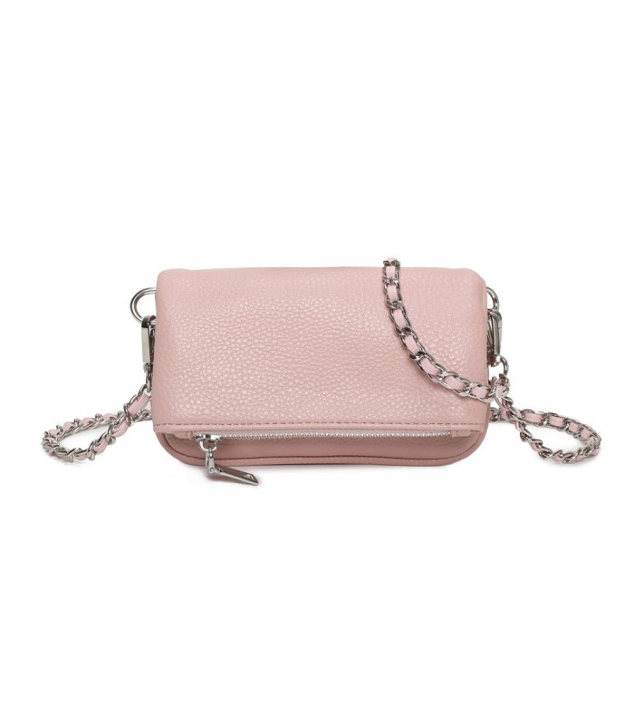T11813 - Bolso de mano con bandolera y bolsillo frontal