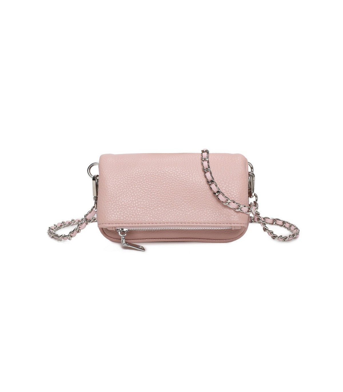 T11813 - Bolso de mano con bandolera y bolsillo frontal