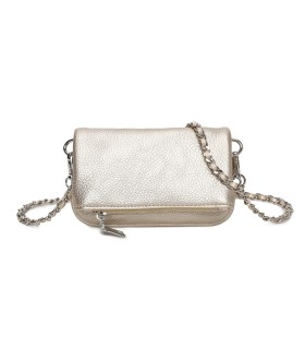 T11813 - Bolso de mano con bandolera y bolsillo frontal