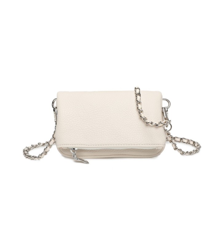 T11813 - Bolso de mano con bandolera y bolsillo frontal