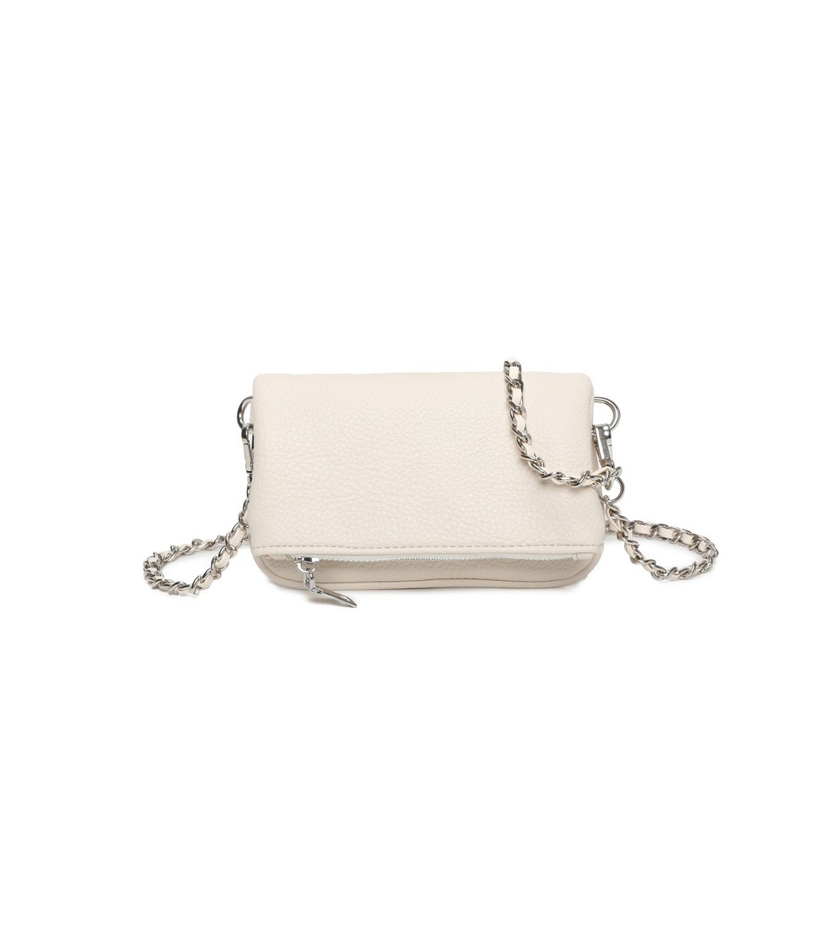 T11813 - Bolso de mano con bandolera y bolsillo frontal