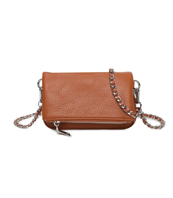 T11813 - Bolso de mano con bandolera y bolsillo frontal