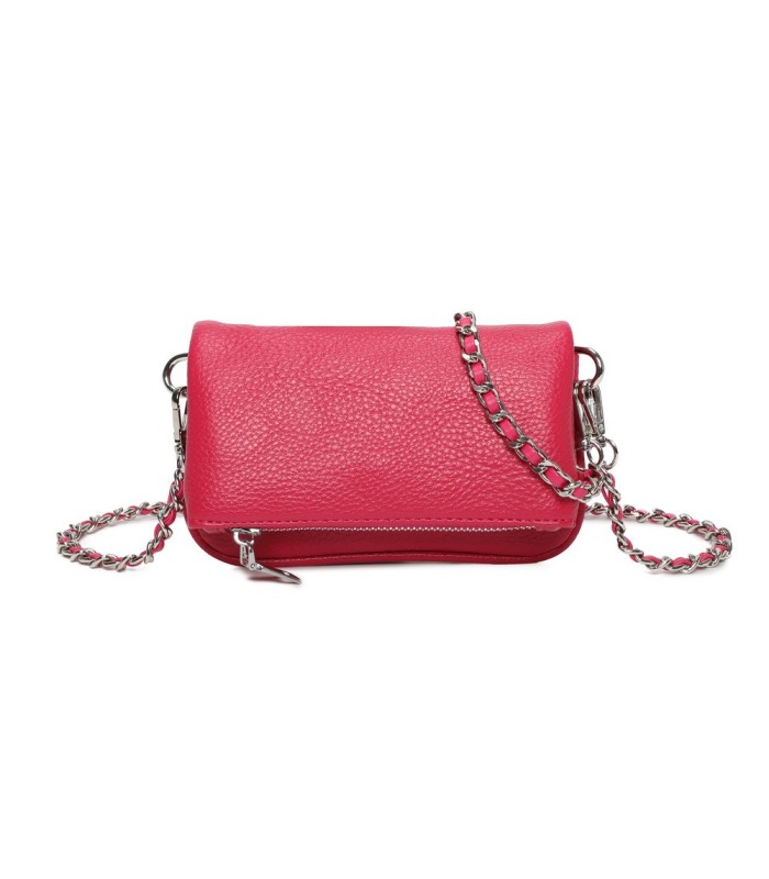 T11813 - Bolso de mano con bandolera y bolsillo frontal
