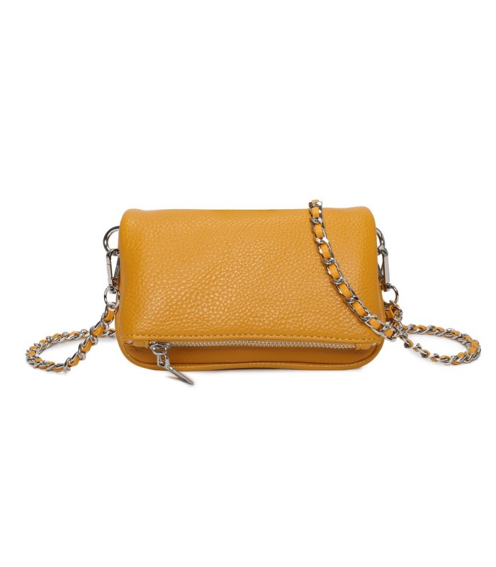 T11813 - Bolso de mano con bandolera y bolsillo frontal