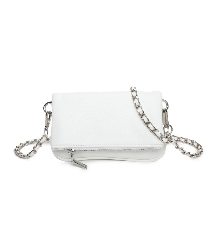 T11813 - Bolso de mano con bandolera y bolsillo frontal
