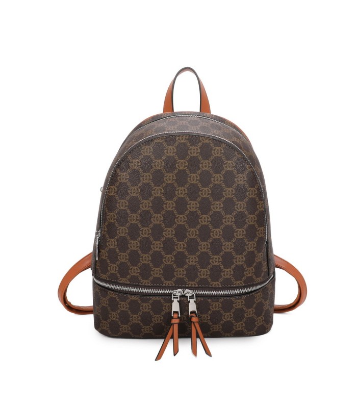 T11795 - Mochila con dos compartimentos y bolsillo trasero antirrobo