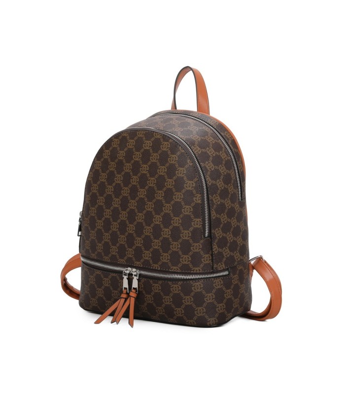 T11795 - Mochila con dos compartimentos y bolsillo trasero antirrobo