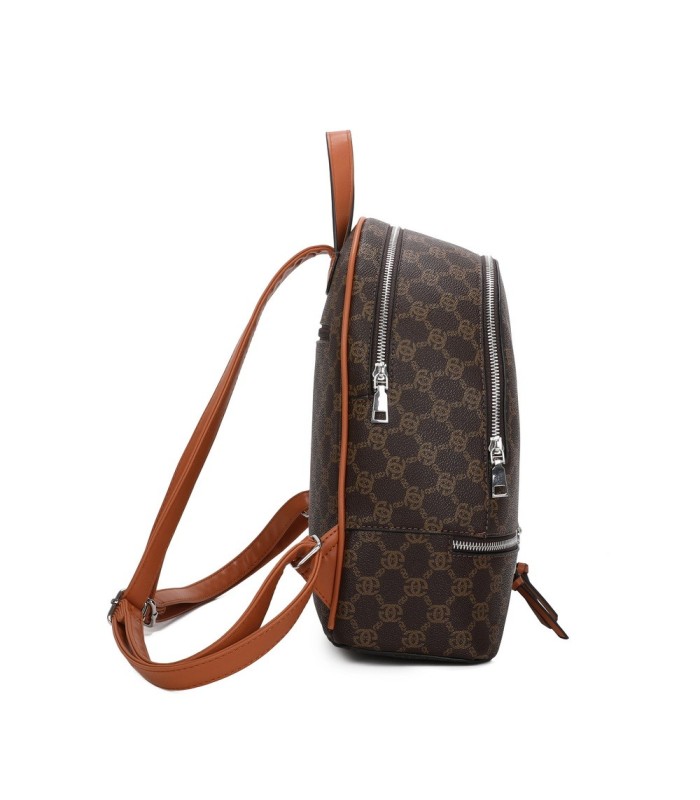 T11795 - Mochila con dos compartimentos y bolsillo trasero antirrobo