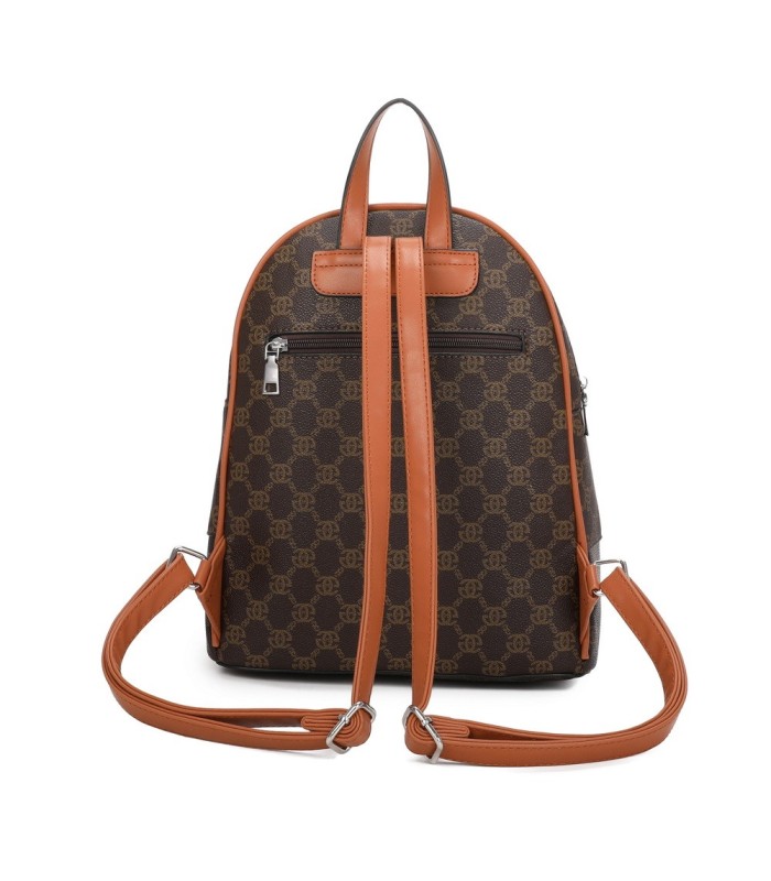 T11795 - Mochila con dos compartimentos y bolsillo trasero antirrobo