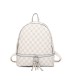 T11795 - Mochila con dos compartimentos y bolsillo trasero antirrobo