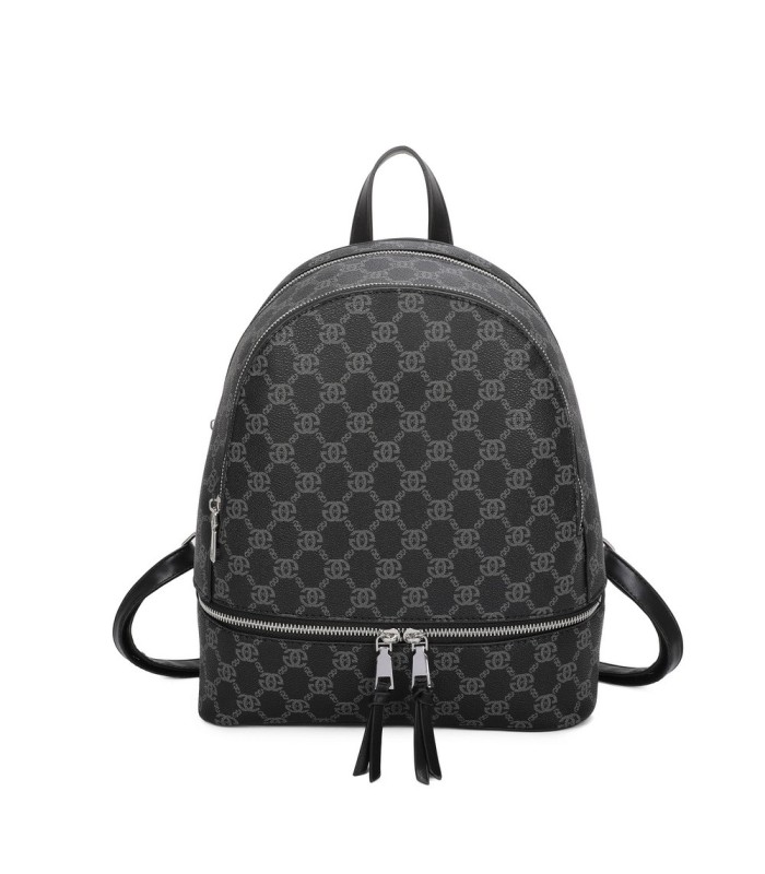 T11795 - Mochila con dos compartimentos y bolsillo trasero antirrobo