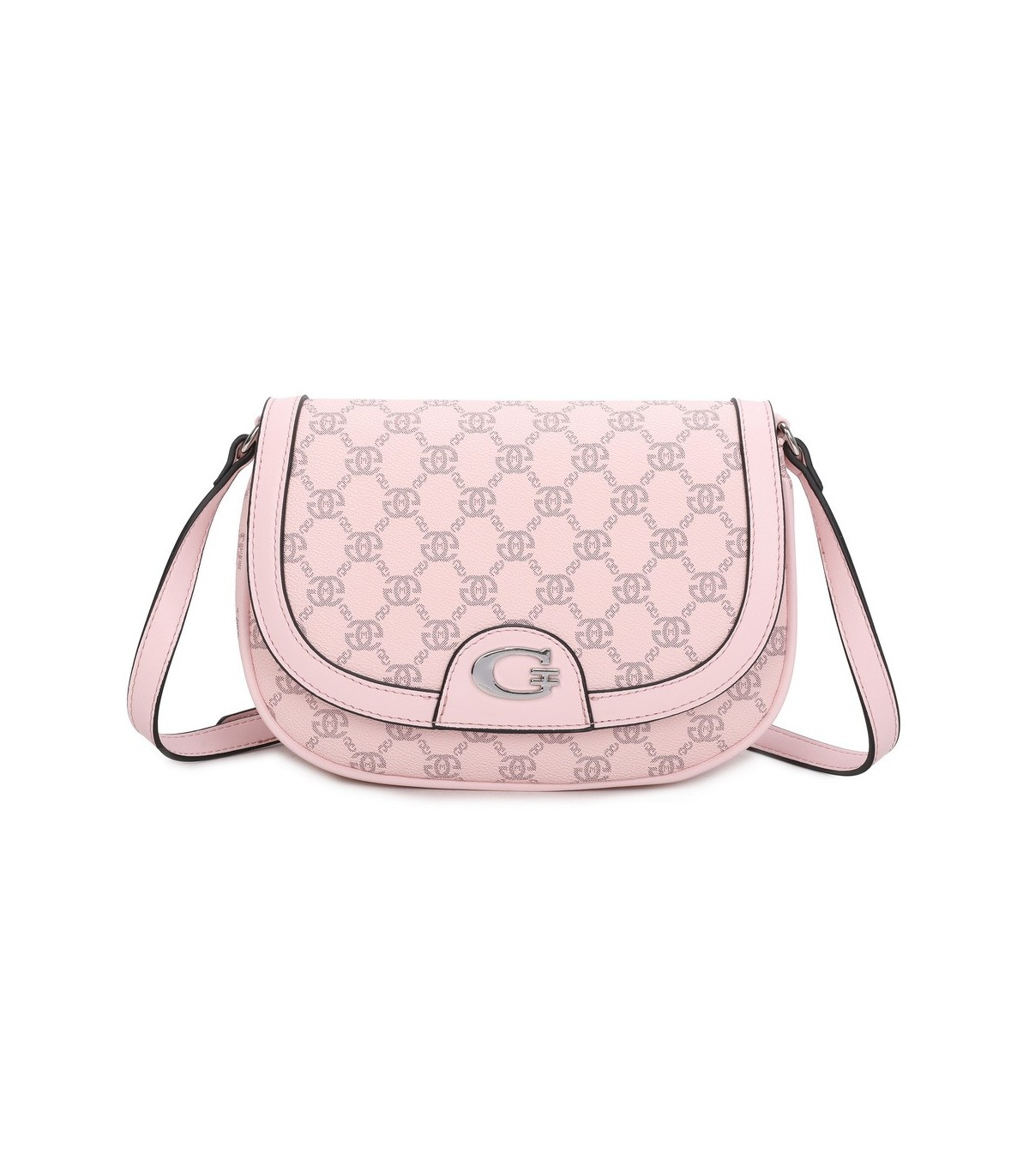 T11776 - Bolso bandolera con G de cierre imantado