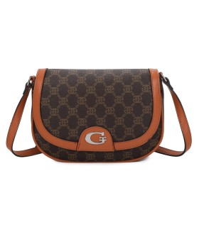 T11776 - Bolso bandolera con G de cierre imantado