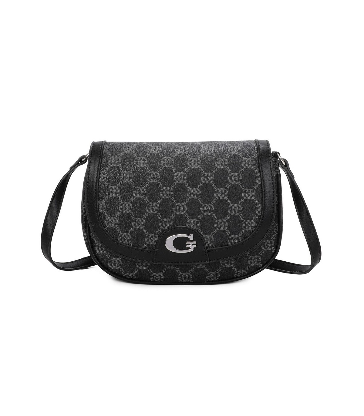 T11776 - Bolso bandolera con G de cierre imantado